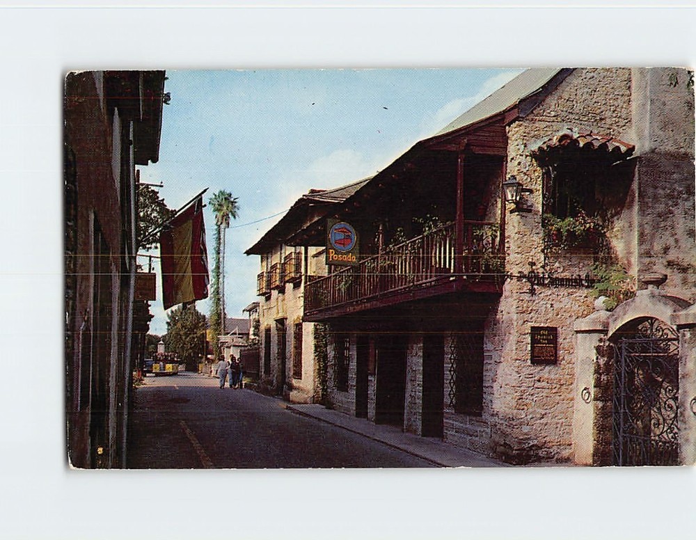 Postcard The Old Spanish Inn St. Augustine Florida USA
