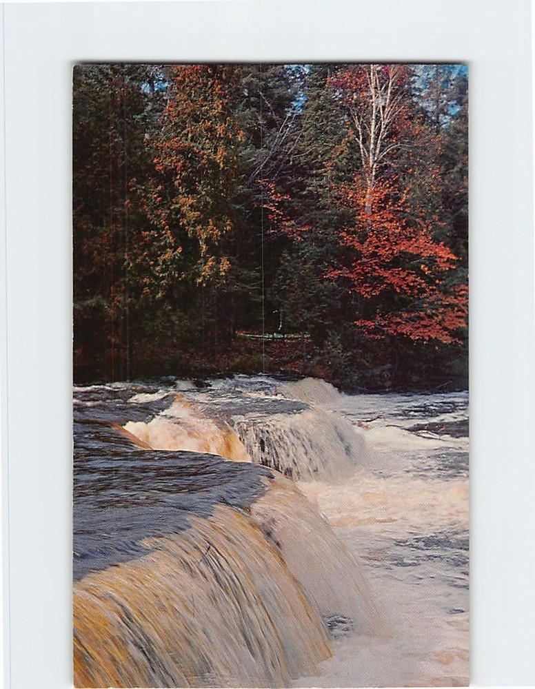Postcard Beautiful Lower Tahquamenon Falls Paradise Michigan USA