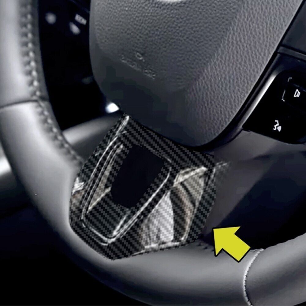 Carbon Fiber Steering Wheel Trim Panel for 2024 Toyota C-HR CHR Upgrade  