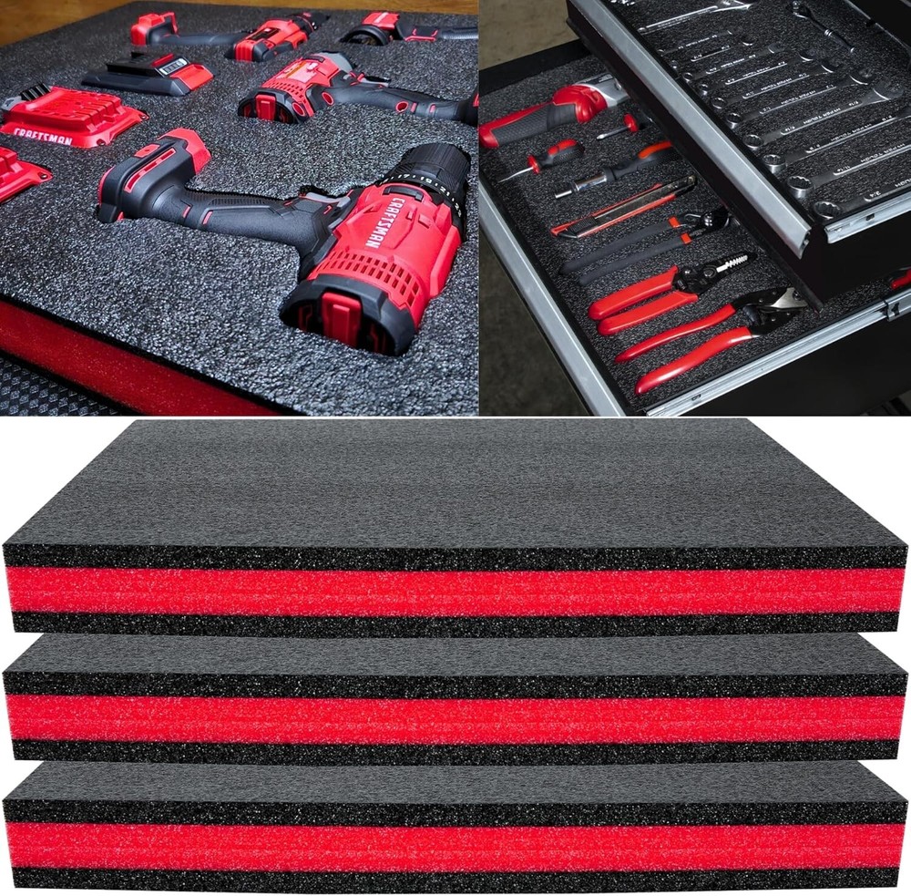 Versatile 22x18x2 Toolbox Foam Inserts for Improved Tool Protection & Display