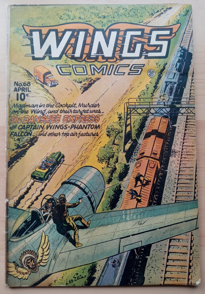 WINGS COMICS #68 April 1946 (Fiction House) Lee Elias c/a A.C. Hollingsworth art-image