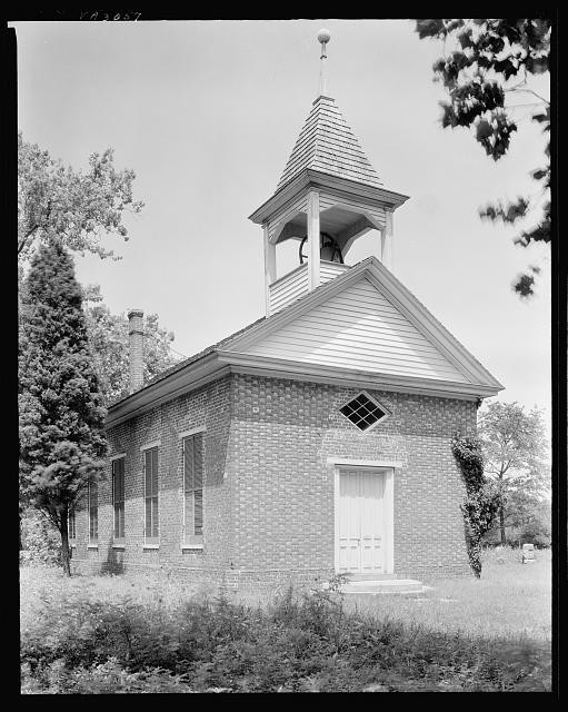 Photo:Pungoteague Virginia St George's Church 1930s Brick Bell Tower