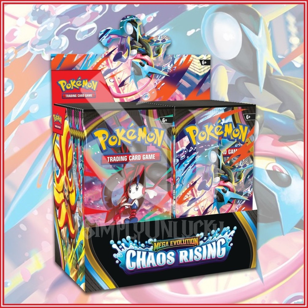 Pokemon Chaos Rising Booster Box New Sealed PRESALE 5/22/26