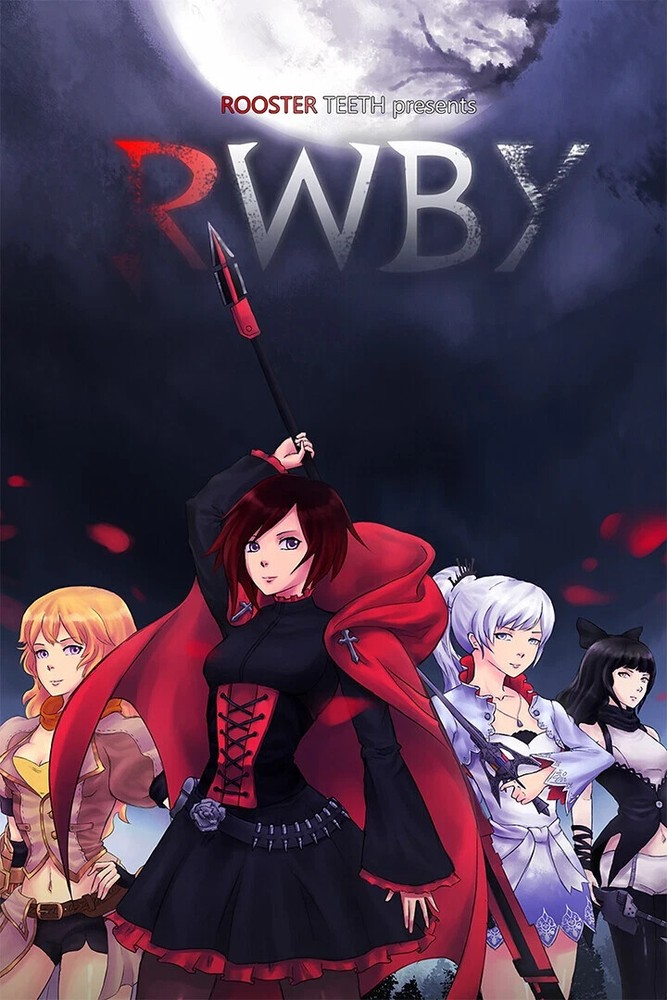 Rwby Ruby Rose Weiss Schnee Anime Wall Art Poster Home Decor