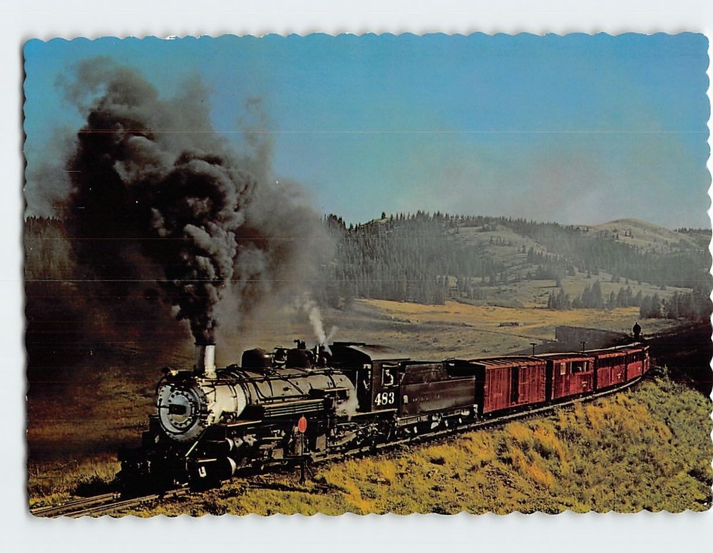 Postcard Cumbres & Toltec Scenic Railroad Passenger Train USA