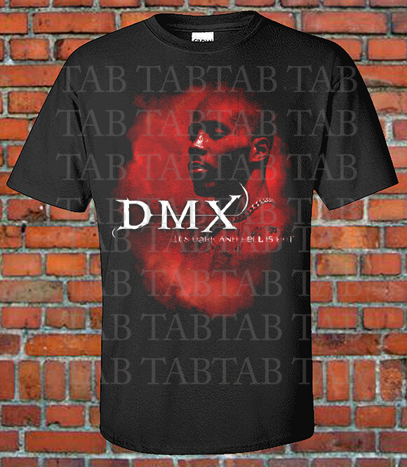 DMX It's Dark and Hell Is Hot Album Cover Graphic Tee T-Shirt Hip-Hop Rap