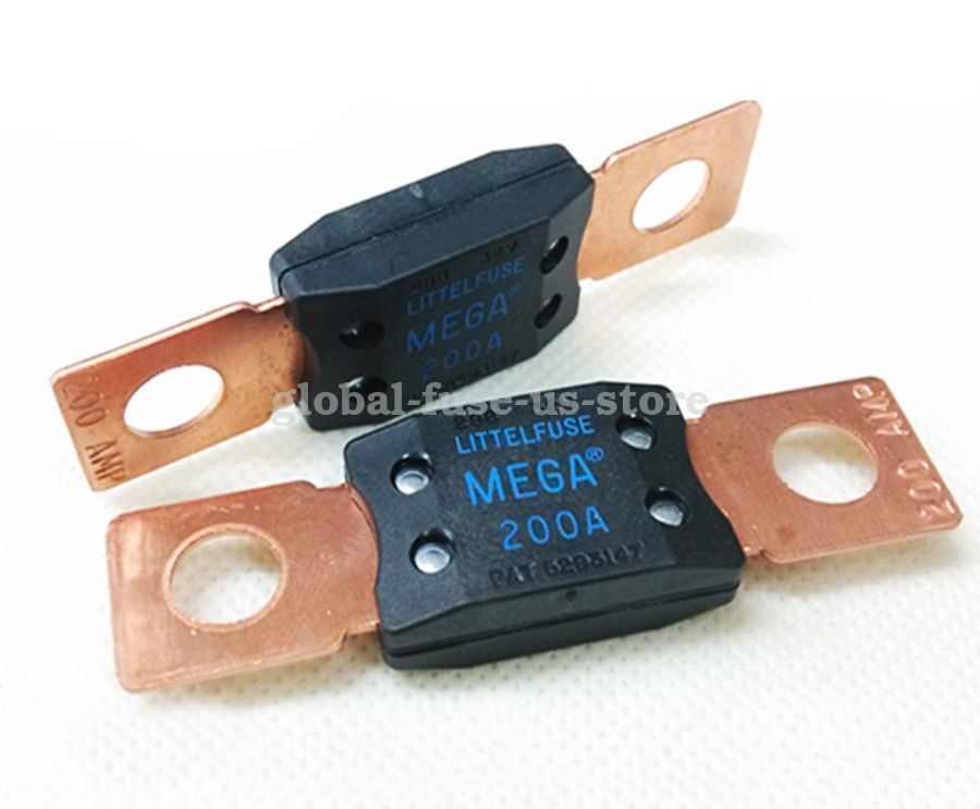1pc Littelfuse 0298200 Bolt Down Auto Fuse 200A Time Delay 32V 298 Series, MEGA