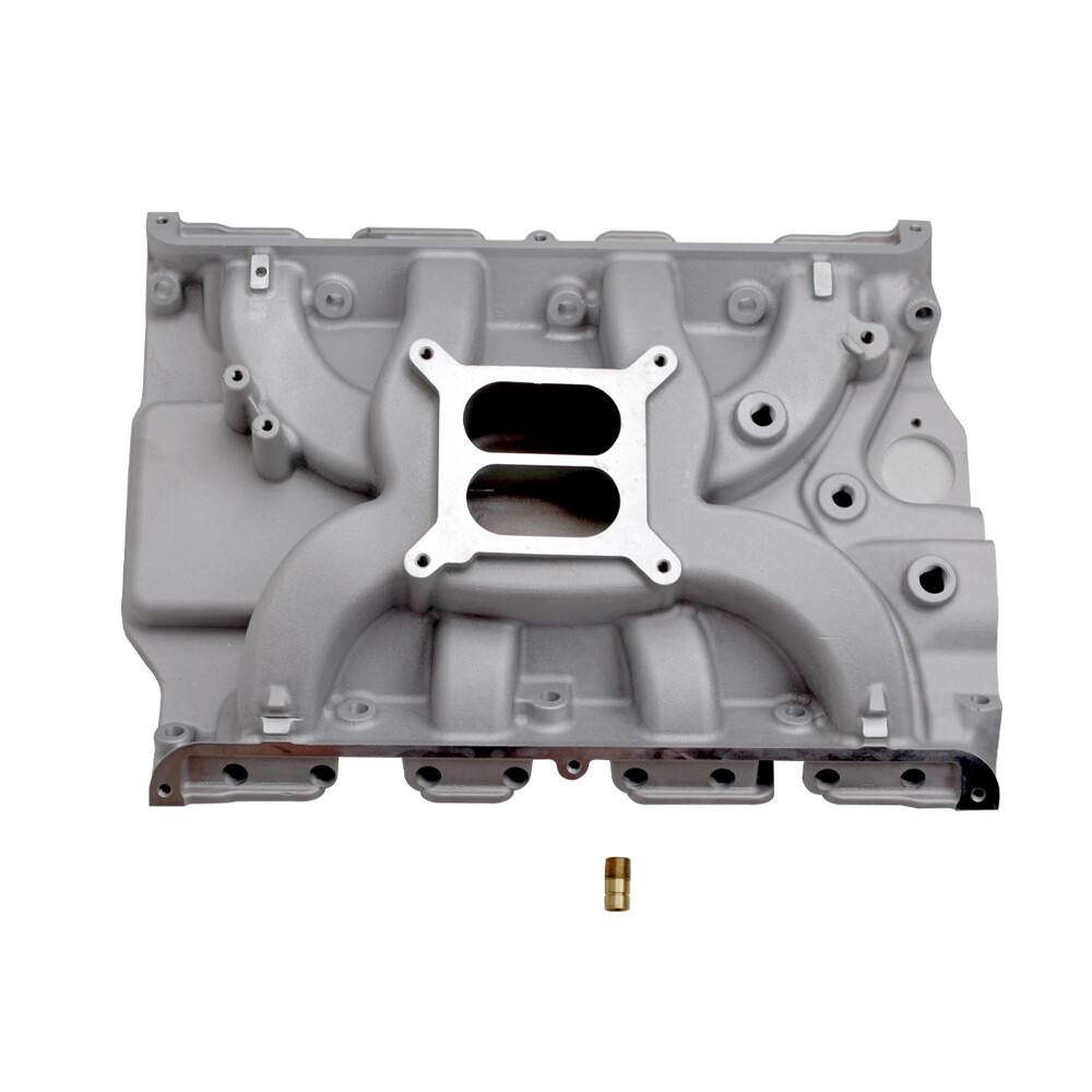 High-Performance Satin Aluminum Dual Plane Intake for Ford FE 390-428 Engines