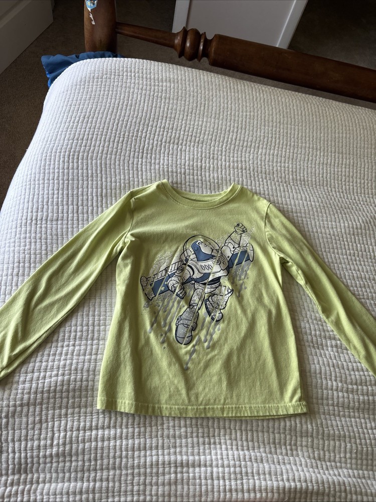 Disney Toy Story Buzz Lightyear Boy Kid Children Jumping Bean Long Sleeve Shirt