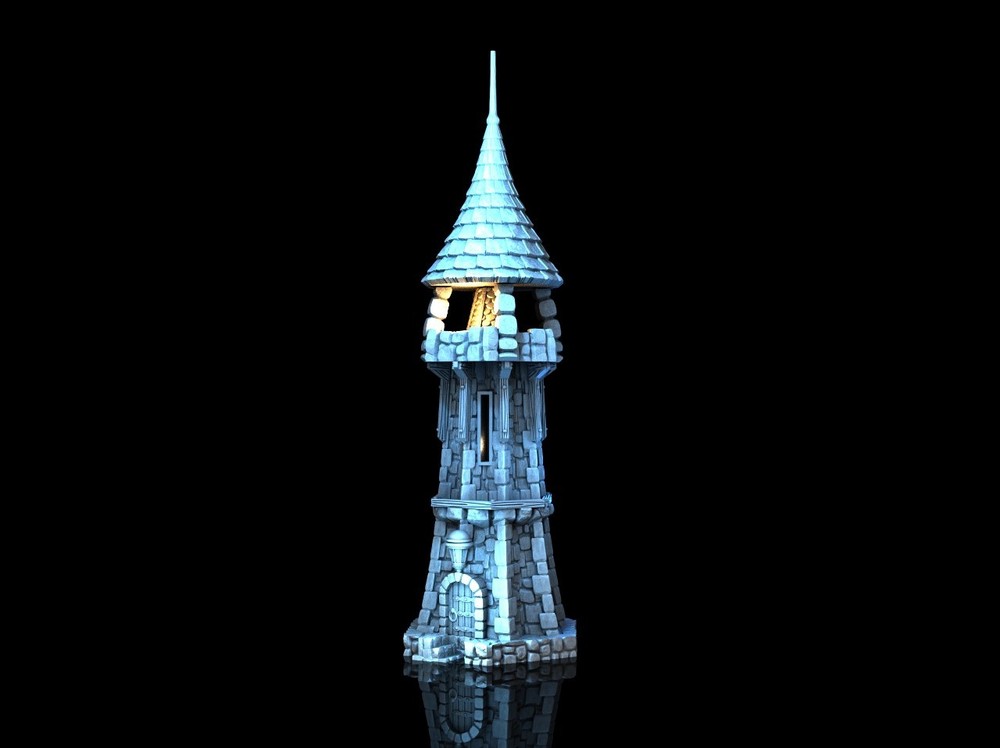 3d Printed Table Top Terrain Fantasy Tower Dnd RPG Wargame Skirmish