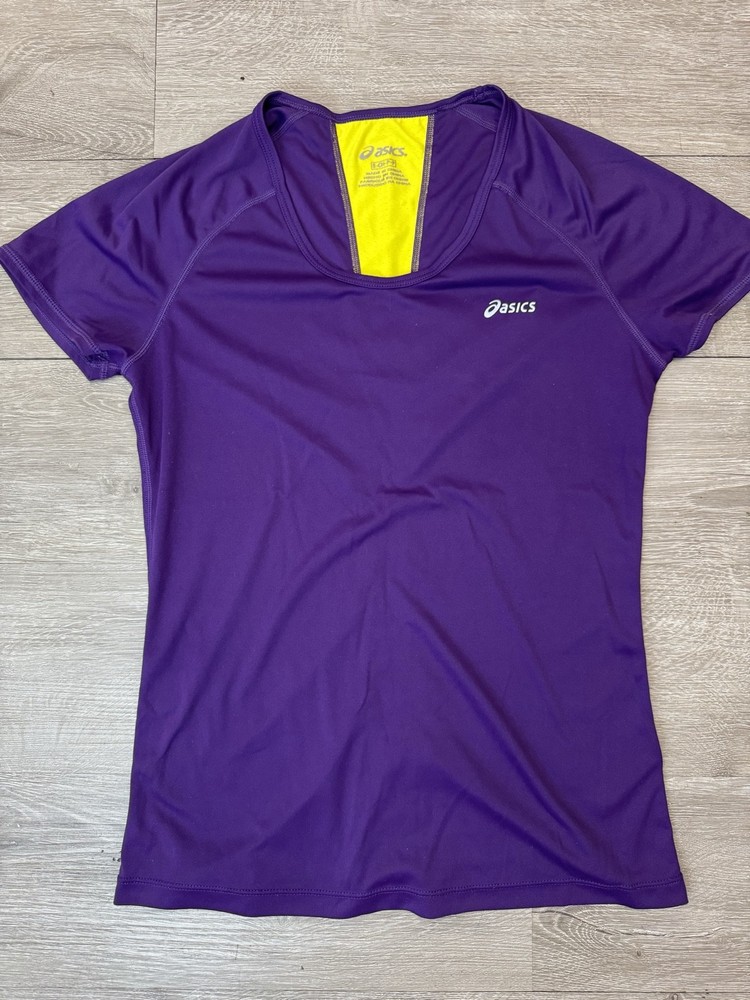 ASICS Purple Running Athletic Tee Women’s Small Short Sleeve Workout Top
