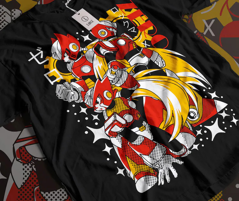 Mega Man Blue Bomber Gaming Anime Manga Unisex T-Shirt