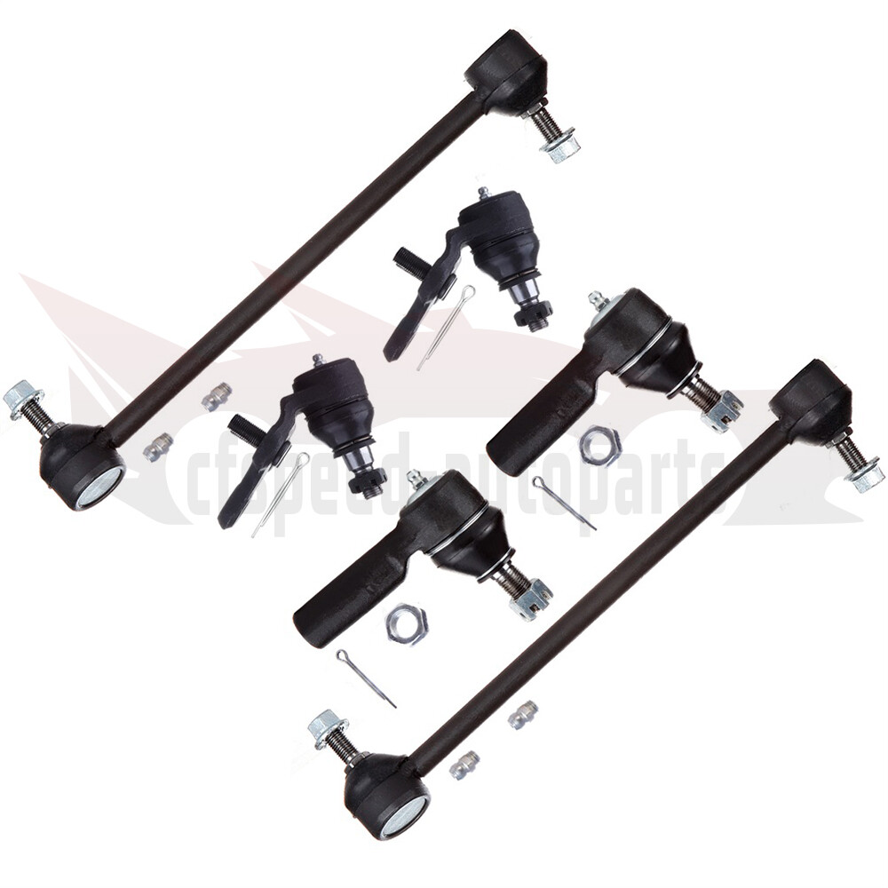 6pcs Front Suspension Ball Joints Sway Bar Tie Rod Kit 99-03 Toyota Solara