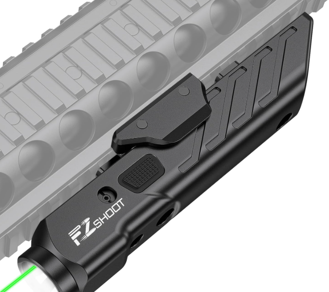 EZshoot 1700 Lumens Tactical Laser Light Combo for Rifles with Magnetic Charging