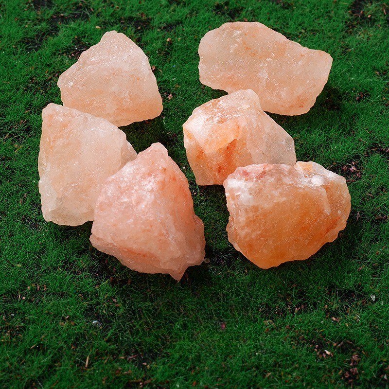 Raw Rough Orange Salt Stone Crystal Stone Chunk Healing Mineral Rocks Gifts 100g
