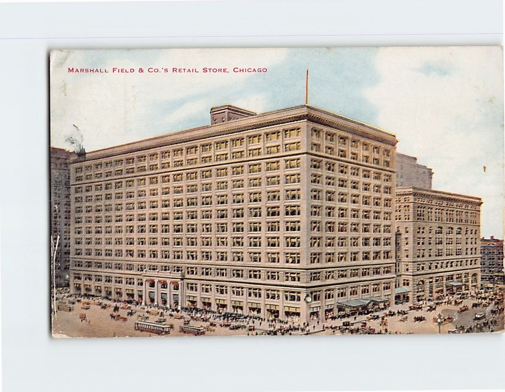 Postcard Marshall Field & Co.'s Retail Store Chicago Illinois USA