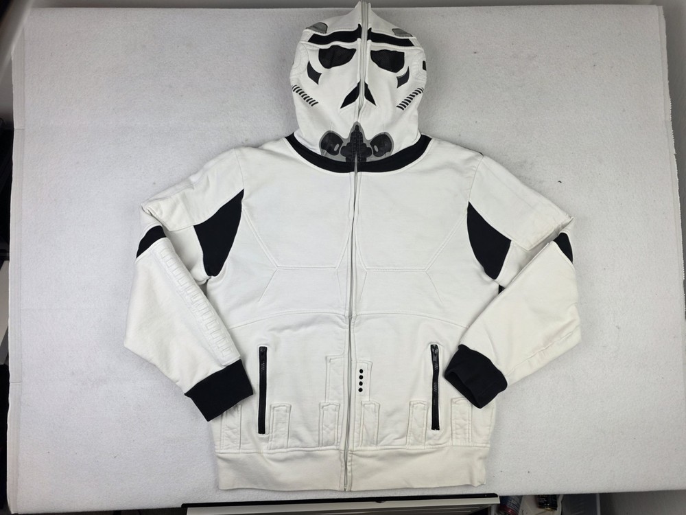 Marc Ecko Cut Sew Star Wars Stormtrooper Hoodie Jacket Full Zip Mens Size L