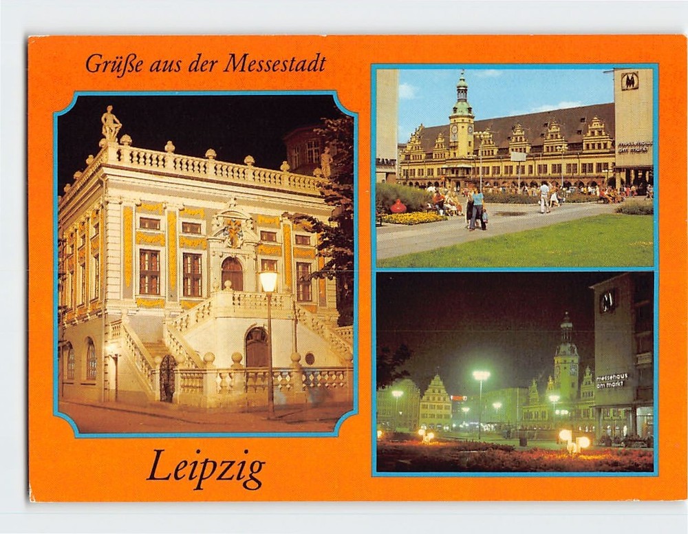 Postcard Grüße aus der Messestadt Leipzig Germany
