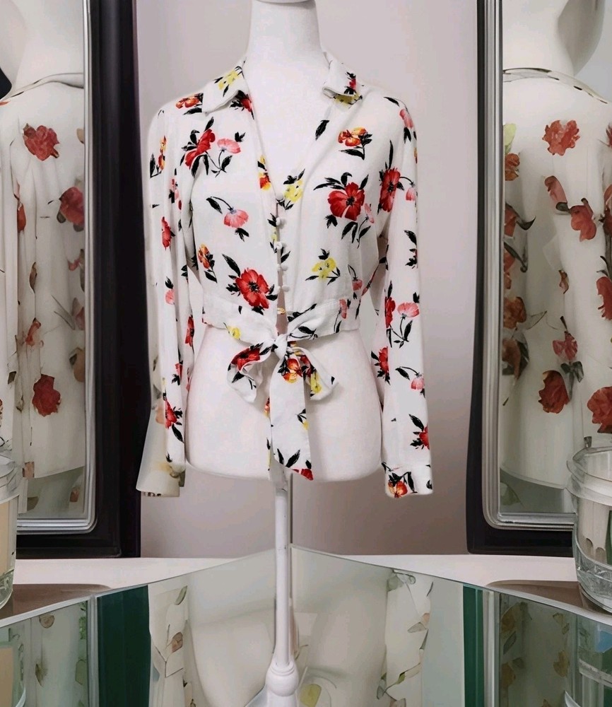 Women's Top Blouse Collar Floral