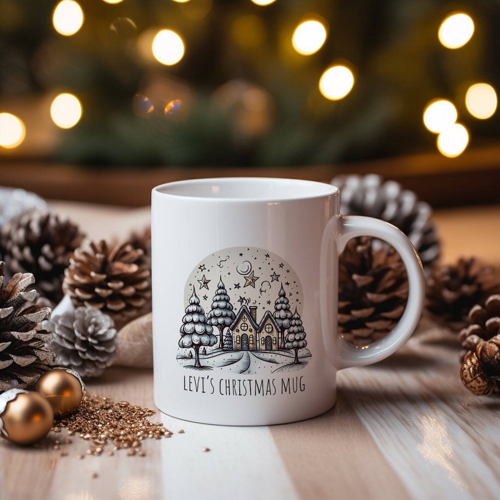 Personalized Christmas Mug Christmas Night Mug Christmas Hot Chocolate Cup