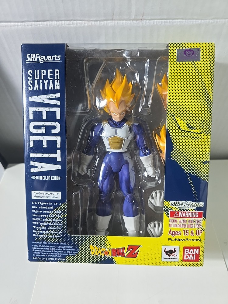SH Figuarts Dragon Ball Z Super Saiyan Vegeta Premium 1.0 Sealed NIB