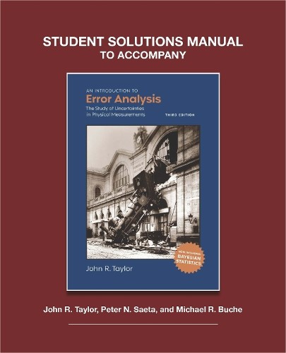 John R Taylor P Student Solutions to Accompany Taylor’s An Introduc (Paperback)Another great item from Rarewaves USA | Free delivery!