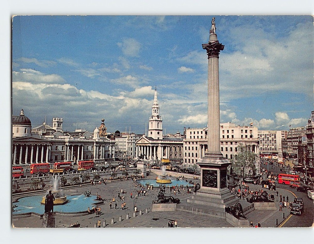 Postcard Trafalgar Square London England