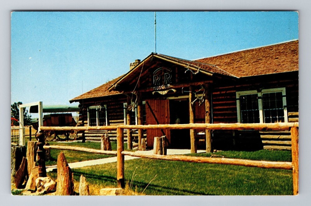 Miles City MT-Montana, Range Riders Museum, Antique, Vintage Souvenir Postcard