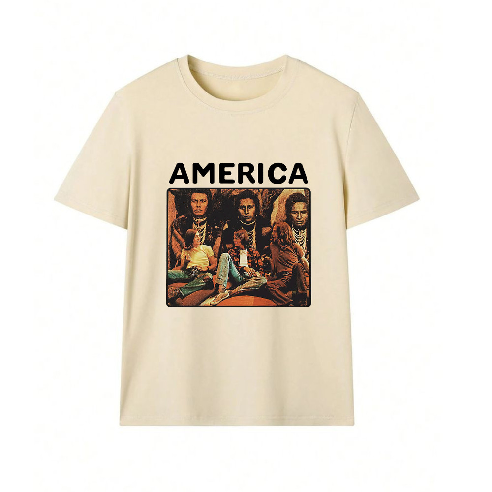 America Band Encore Tour Members T-Shirt Rock Music Unisex Full Size S–5XL