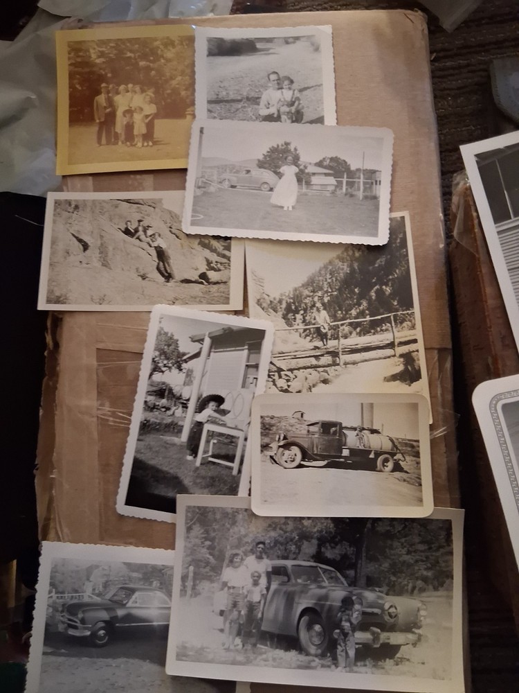 Colorado ROUTE 66 - OLD REAL PHOTO Car ~ Picnic  PEOPLE LQQK 🔥