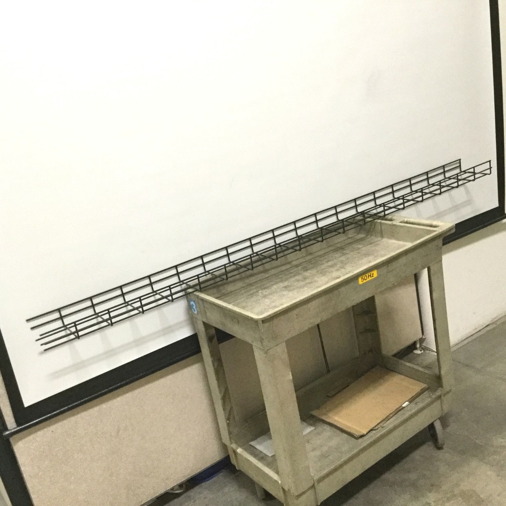 Hoffman QTP2X6BLK Quick Tray Pro Wire Mesh Cable Tray System, Length: 74.5
