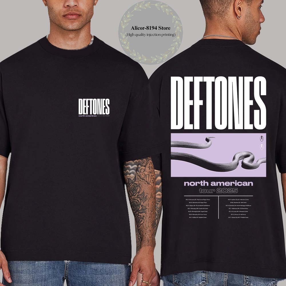 Deftones North American Tour August To September 2025 T-Shirt