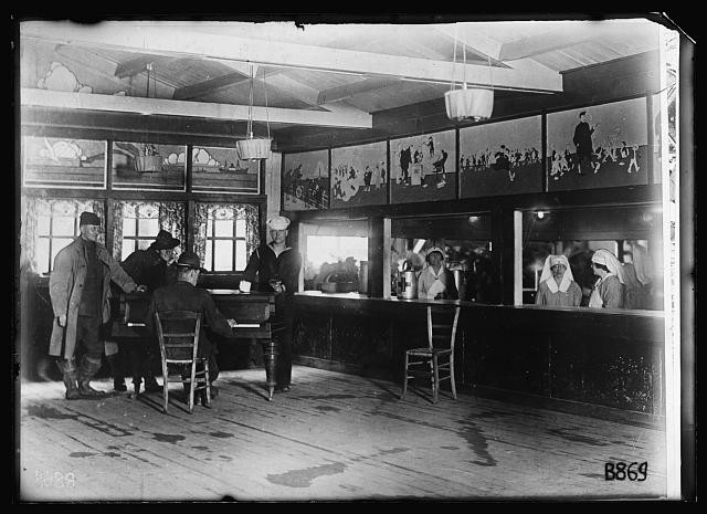Photo:Brest France 1919 Red Cross Canteen AEF Embarkation Pier No 5 Docks