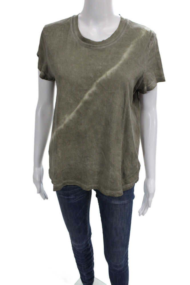 Standard James Perse Womens Basic T-Shirt Green Crew Neck Short Sleeve Size 2Free Shipping in US $100+ Orders | $6.95 Orders Below
