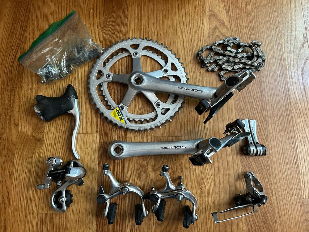 Vintage Shimano 105 1050 Road Bike Groupset 165mm crankset