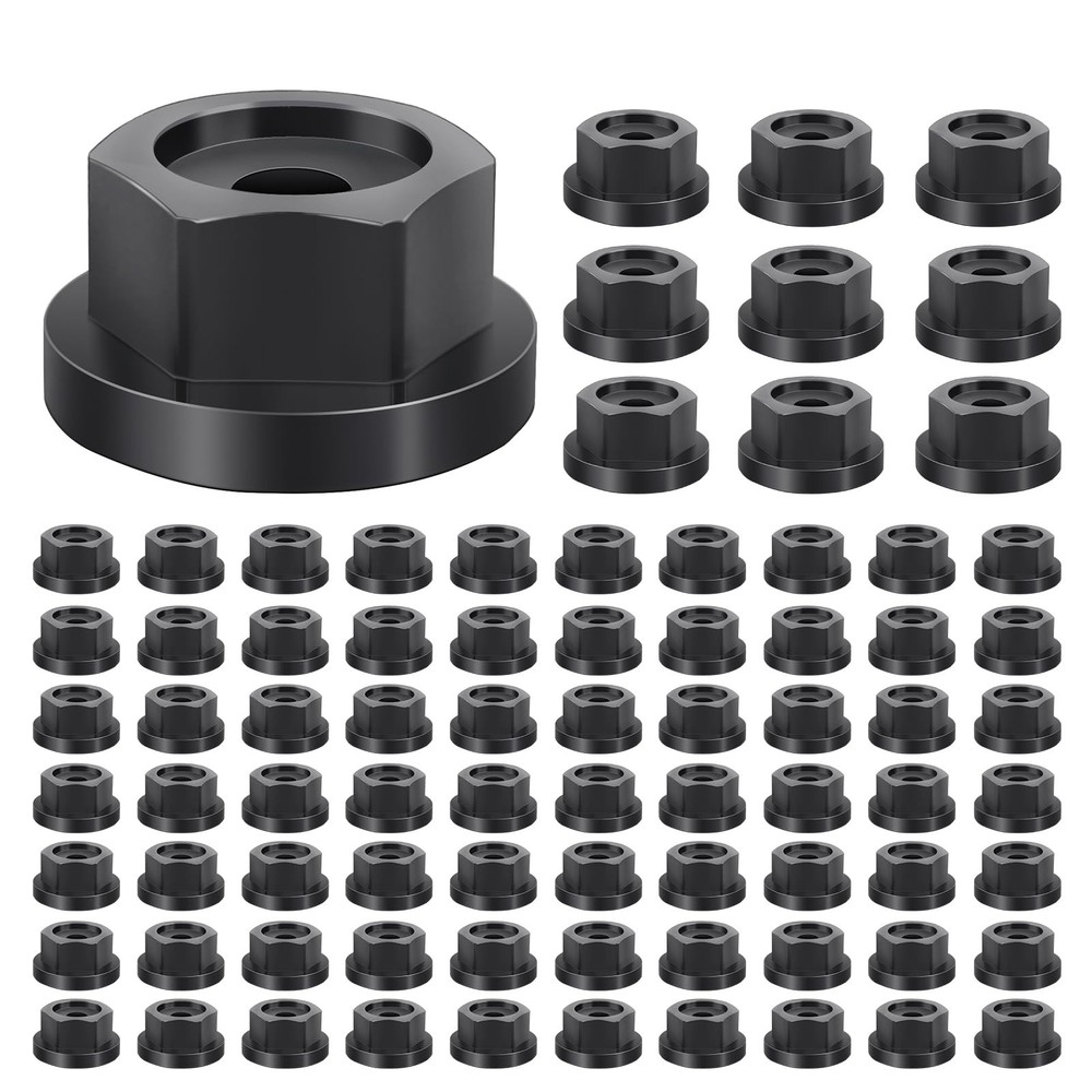 Hex Nuts 80 Pcs, Outdoor Accents Hex-Head Washer, Hex Screw Hardware Nuts Fas...