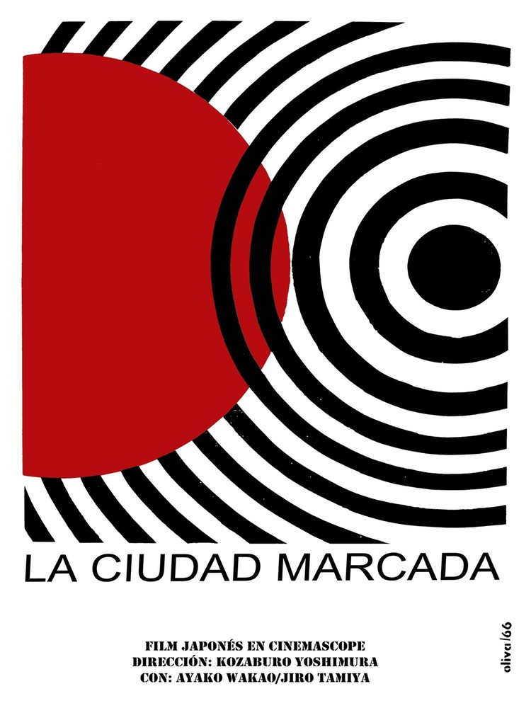 Ciudad marcada, Marked city Decoration Poster.Graphic Art Interior design 3520