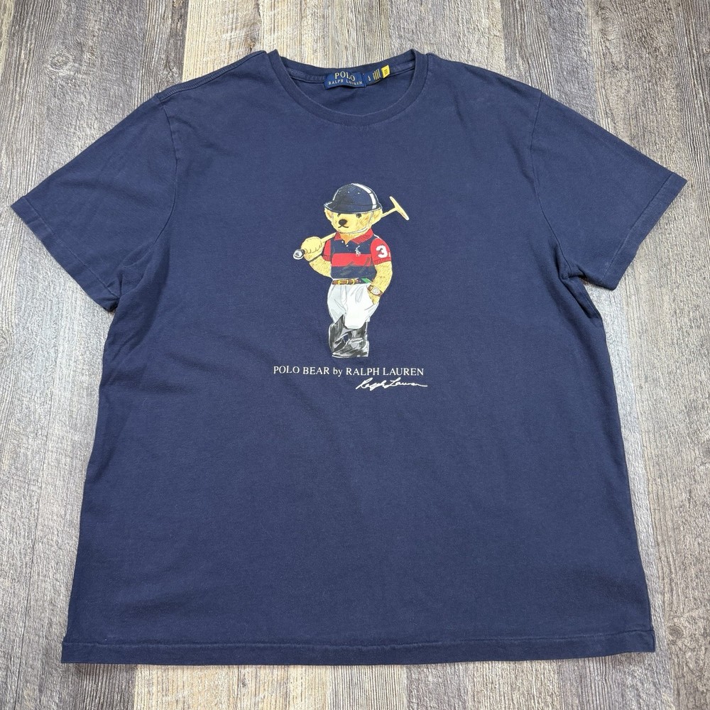 Polo Ralph Lauren Bear Graphic T Shirt Men’s Size Large 