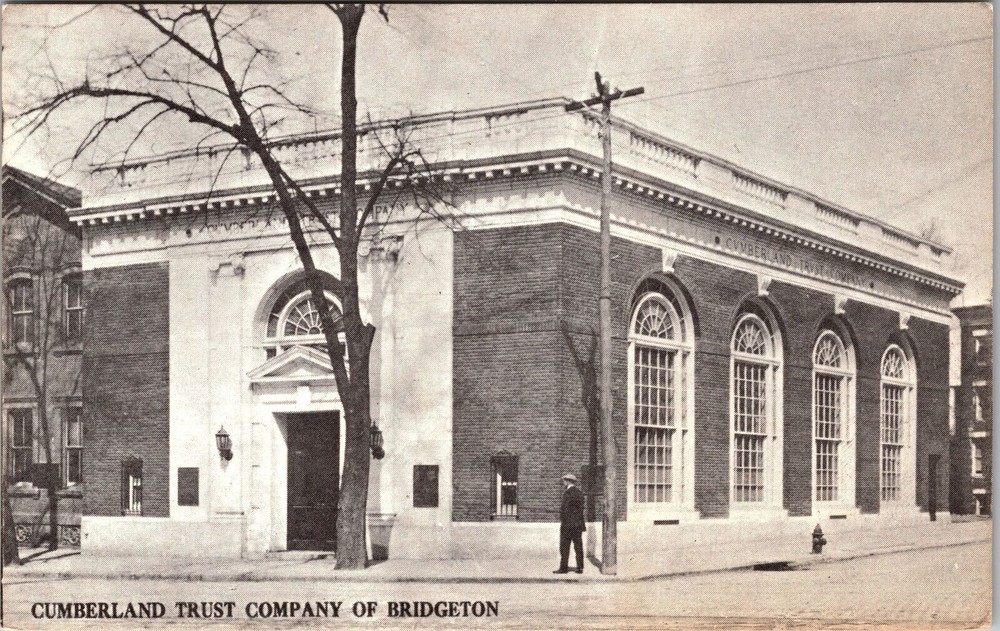 Bridgeton NJ-New Jersey, Cumberland Trust Company, Vintage Postcard