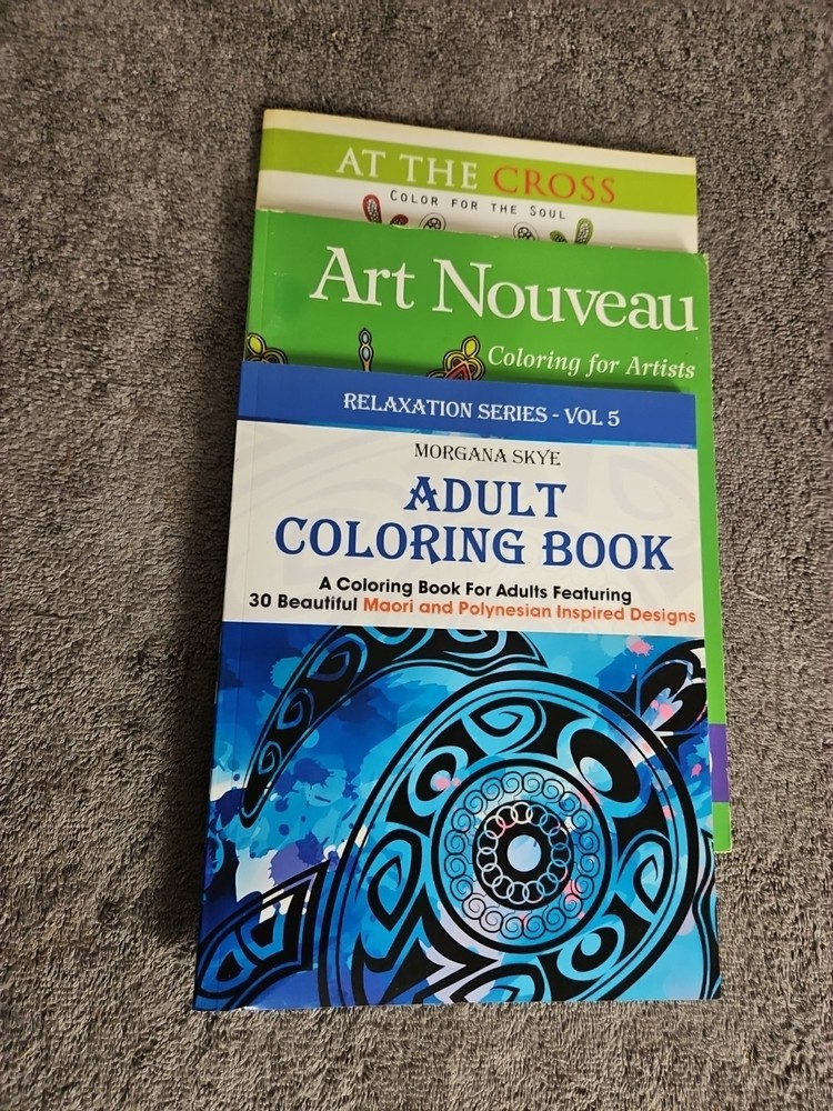 Adult Coloring Books LOT OF 3