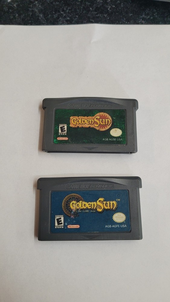 Lot of Golden Sun & The Lost Ages Nintendo Game Boy Advance Games Tested