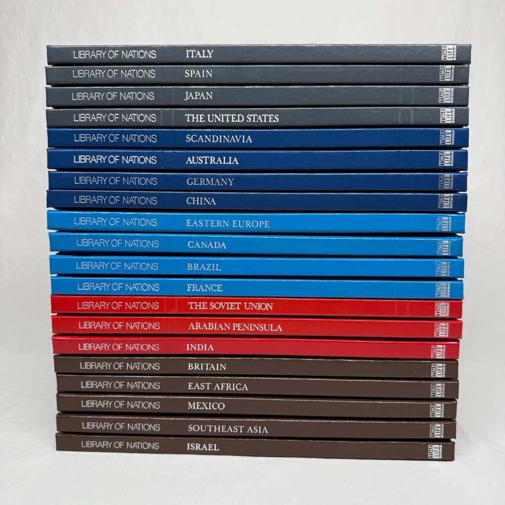 Library Of Nations 20 Volume Book Set by Time Life Books - Complete Set