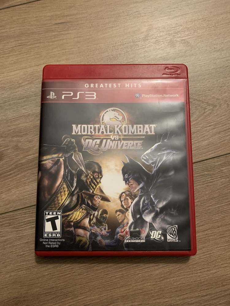 Mortal Kombat vs. DC Universe PlayStation 3 Greatest Hits, w/ Manual Not Tested