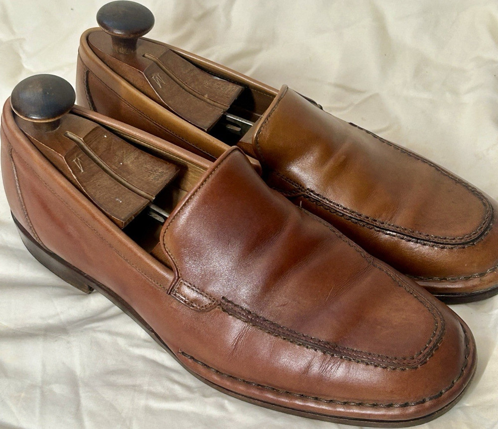 Rare Allen Edmonds Randolph Venetian Brown Leather Loafer Men's  9D 16574