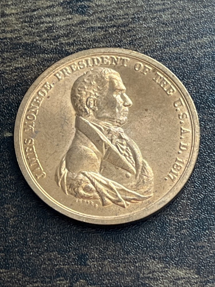 President James Monroe Peace and Friendship Rare Vintage Medal Token Coin TN262*