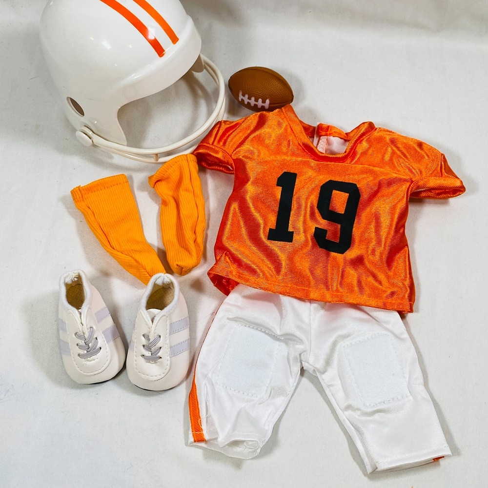 Orange Football Player Complete Outfit for 18