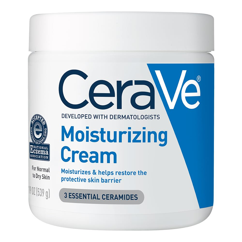 CeraVe Moisturizing Cream – Body & Face Moisturizer for Dry Skin, Body Cream