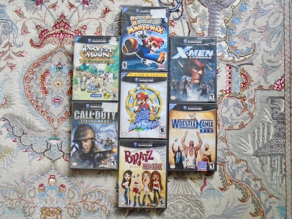 BIG Lot of 7 Nintendo GameCube games, Authentic super mario sunshine ddr mix cod