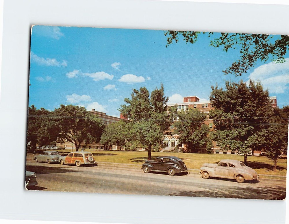 Postcard Wesley Hospital & Nurse Training School Wichita Kansas USA