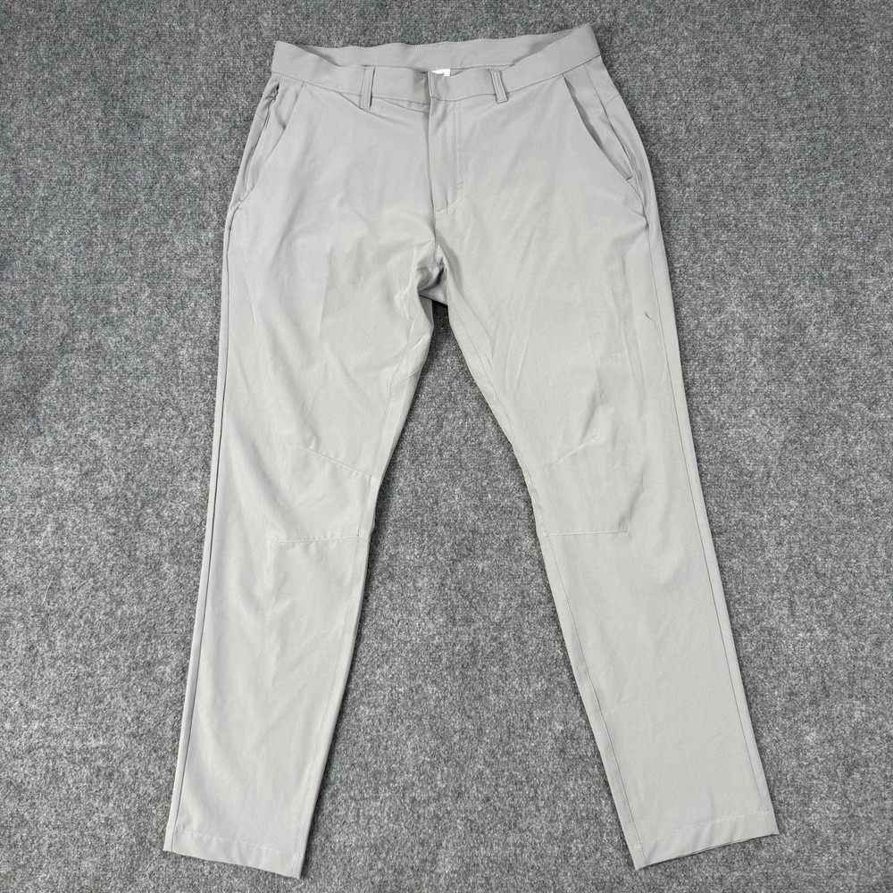 Fabletics The Only Pants Mens 33x32 Gray  Performance Golf Chino Stretch READ